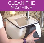 After using the BISSELL Pawsitively Clean Pet Carpet Cleaning Rental Machine, empty and rinse the tanks, and remove hair and debris from the brush roll.